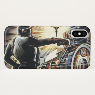 Vintage Science Fiction Sci Fi Futuristic Machines iPhone X Case