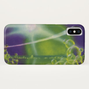 Vintage Science Fiction Sci Fi Green Bubble Planet iPhone X Case