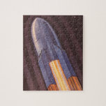 Vintage Science Fiction Space Ship Rockets Jigsaw Puzzle