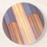Vintage Science Fiction Space Ship Rockets Sandstone Coaster