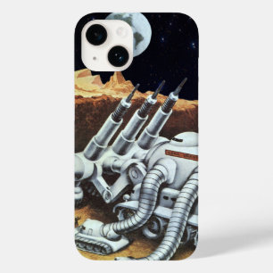 Vintage Science Fiction, Space Station on the Moon Case-Mate iPhone 14 Case