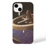 Vintage Science Fiction, Space Station with Planet Case-Mate iPhone 14 Case