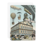 Vintage Science Fiction Steam Punk City Invitation