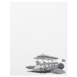Vintage Science Fiction Steampunk Airship Eclipse