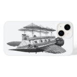 Vintage Science Fiction Steampunk Airship Eclipse Case-Mate iPhone 14 Case