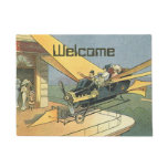 Vintage Science Fiction Steampunk Convertible Car Doormat