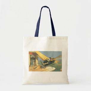 Vintage Science Fiction Steampunk Convertible Car Tote Bag