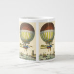Vintage Science Fiction Steampunk Hot Air Balloon Large Coffee Mug