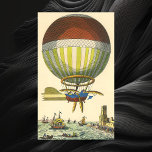 Vintage Science Fiction Steampunk Hot Air Balloon Poster