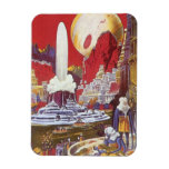 Vintage Science Fiction, the Lost City of Atlantis Magnet