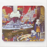 Vintage Science Fiction, the Lost City of Atlantis Mouse Pad