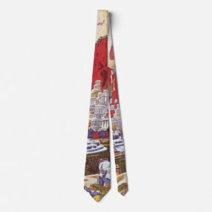 Vintage Science Fiction, the Lost City of Atlantis Neck Tie