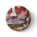 Vintage Science Fiction, the Lost City of Atlantis Pinback Button