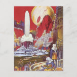 Vintage Science Fiction, the Lost City of Atlantis Postcard