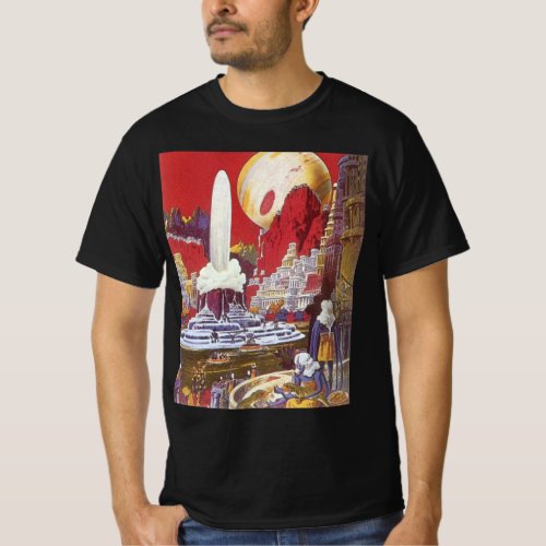 Vintage Science Fiction the Lost City of Atlantis T_Shirt
