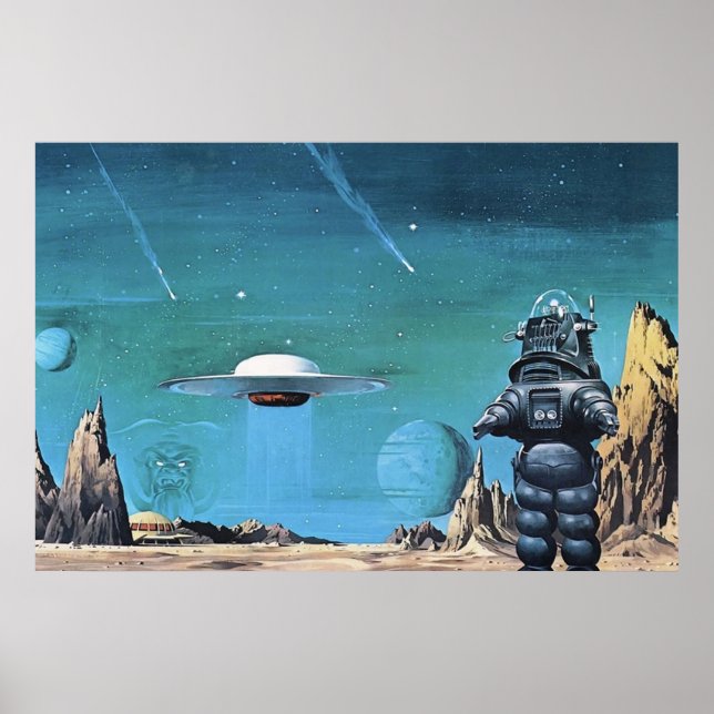 Vintage Science Fiction  UFO Poster (Front)