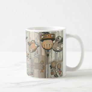 Vintage Science Fiction Urban Paris, Steam Punk Coffee Mug