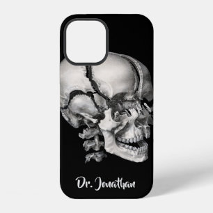 Vintage Science Human Anatomy, Antique Skull iPhone 12 Case