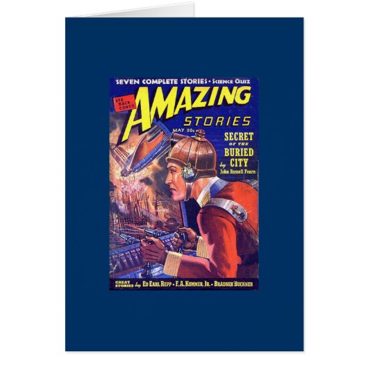 Vintage SciFi Comic Astounding Stories Buried City (Front)