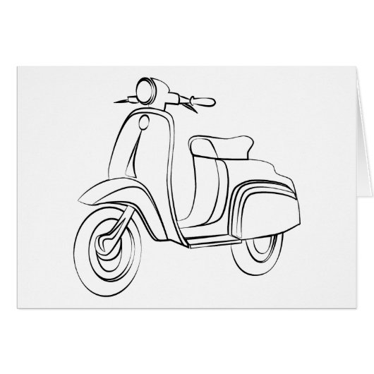 Vintage Scooter Cards (Front Horizontal)