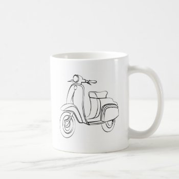 Vintage Scooter Coffee Mug by escapefromreality at Zazzle