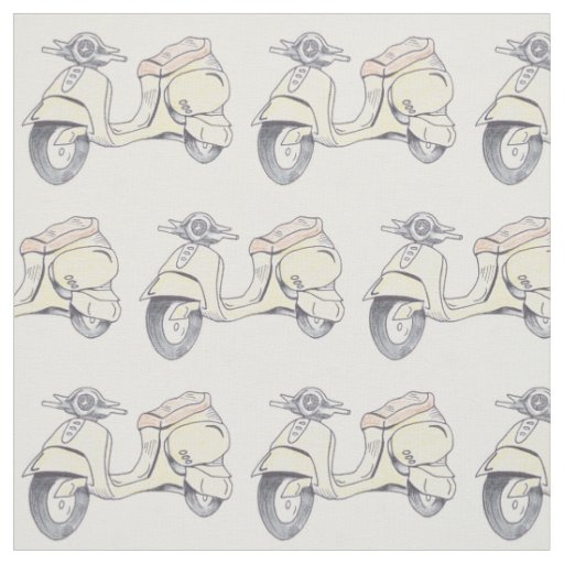 Vintage Scooter Fabric