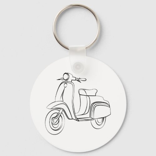 Vintage Scooter Keychain