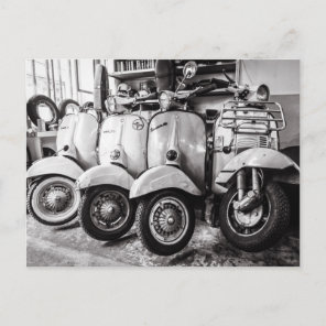 Vintage Scooter Postcard | Old scooter | Paris