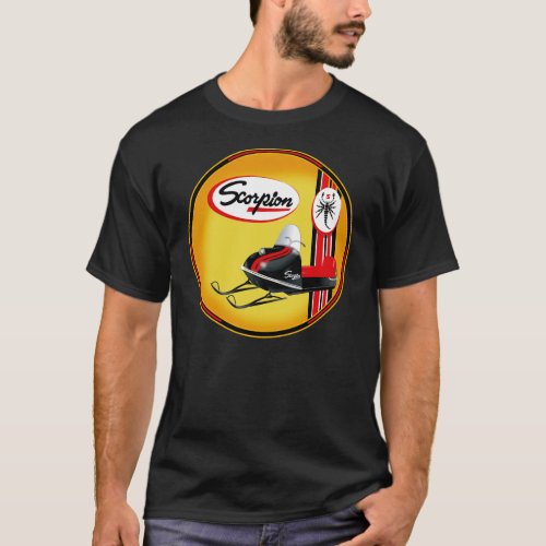 Vintage Scorpion snowmobiles sign T_Shirt