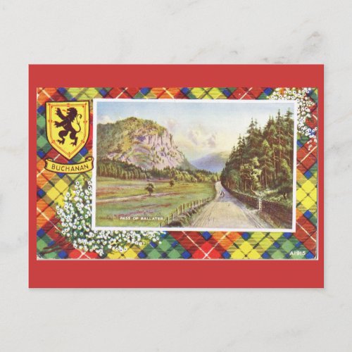 Vintage Scotland Buchanan Pass of Ballater Postcard