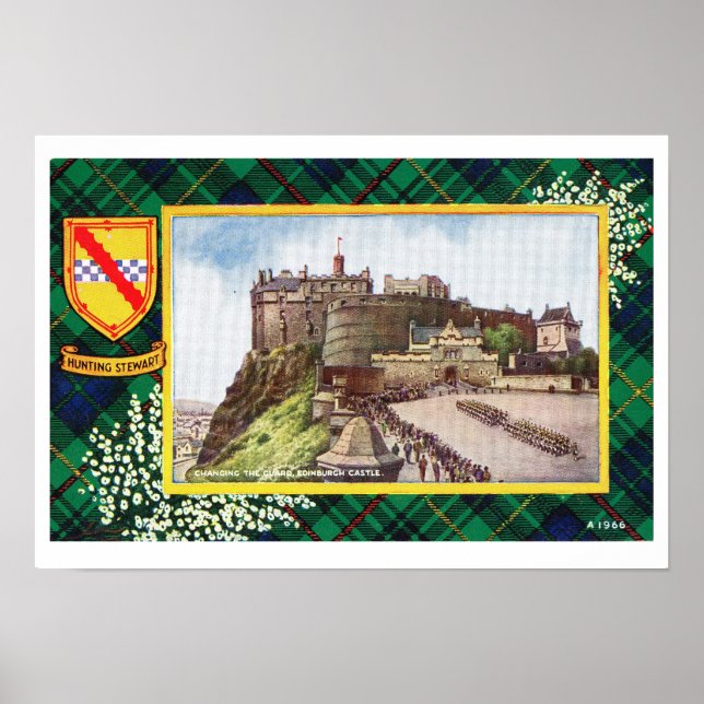 Vintage Scotland, Fraser, Hunting stewart edinbur Poster (Front)