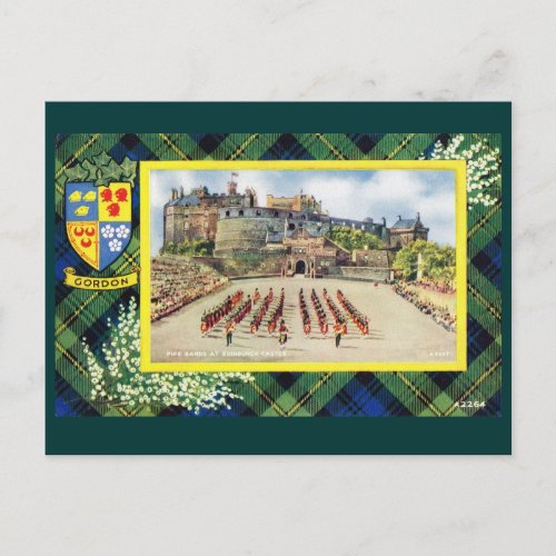 Vintage Scotland Gordon Edinburgh Castle Postcard