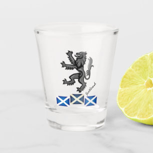 Vintage Scotland & Scottish Flag patriot / sports Shot Glass
