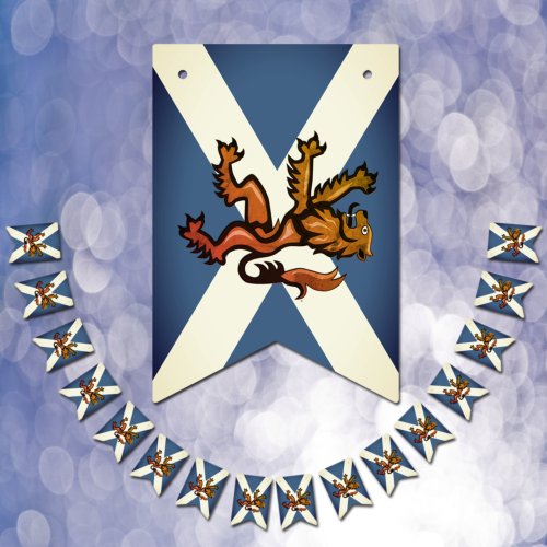 Vintage Scottish Flag Party Scotland Rampant