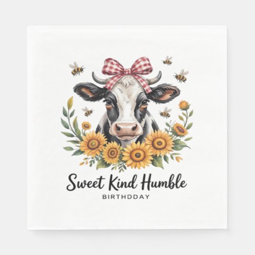 Vintage Scottish Highland Cow Art Oversized T-Shir Napkins