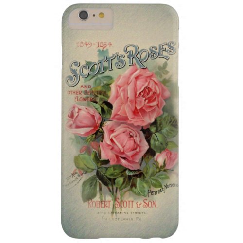 Vintage Scotts Roses Barely There iPhone 6 Plus Case