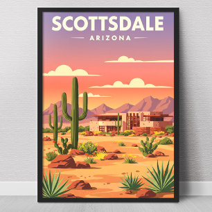 Vintage Scottsdale Arizona Poster