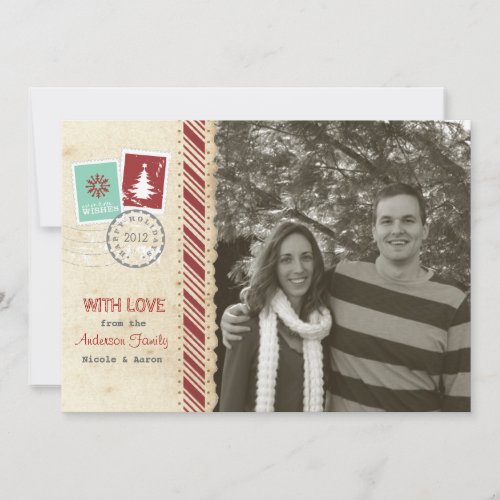 Vintage Scrapbook Holiday Card