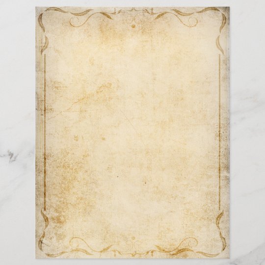 Vintage Scrapbook Paper with Swirls | Zazzle.com