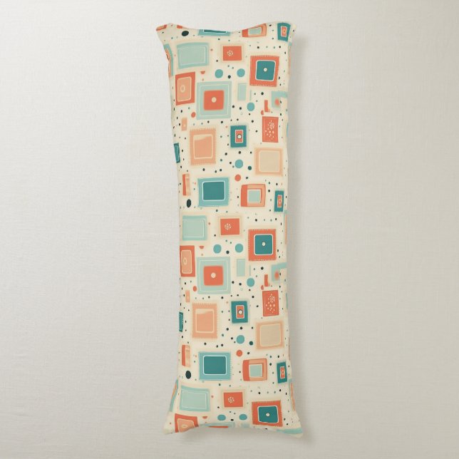 Vintage Scrapbook Pattern (2) Body Pillow (Front Vertical)