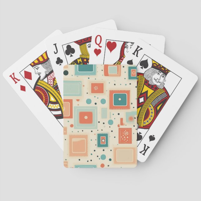 Vintage Scrapbook Pattern (2) Poker Cards (Back)