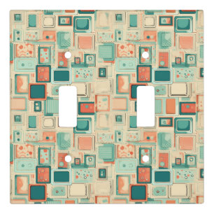 Vintage Scrapbook Pattern Light Switch Cover