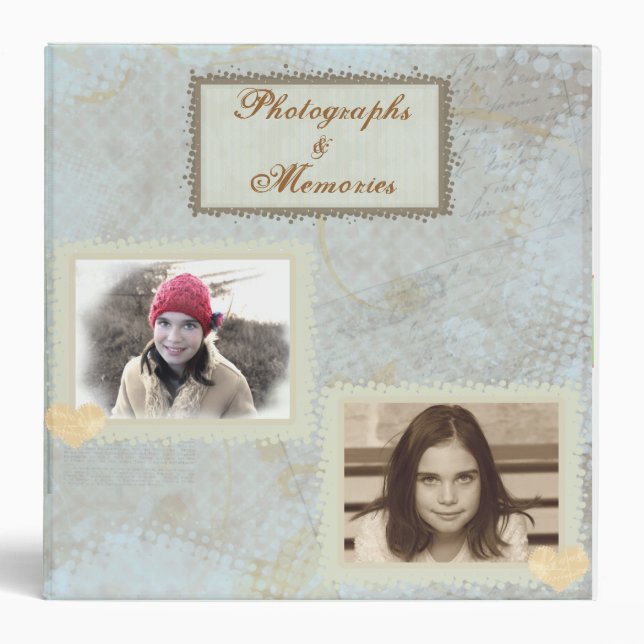 Vintage Scrapbook Photo Binder (Front)