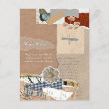 Vintage Scrapbooking style 2025 new year wishes