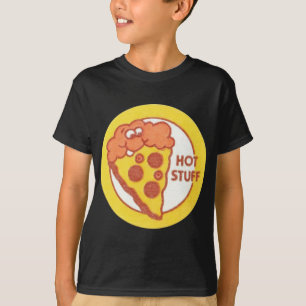 Vintage Scratch and Sniff Stickers Hot Stuff Pizza T-Shirt