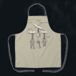 Vintage Screwy Corkscrews Apron<br><div class="desc">A vintage diagram for a corkscrew patent. Works great on an apron!</div>