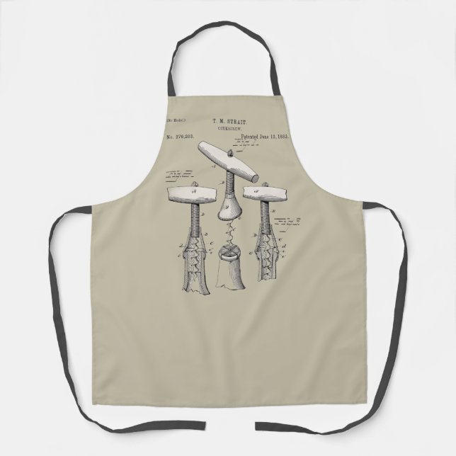 Vintage Screwy Corkscrews  Apron (Front)