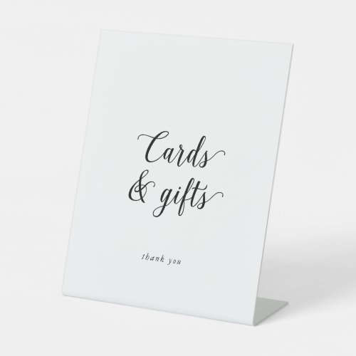 Vintage Script Cards and Gifts Pedestal Sign