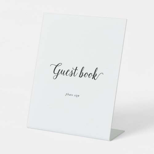 Vintage Script Guest Book Sign