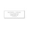 Vintage Script Wedding Return Address